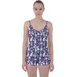 Easter bunny pattern Tie Front Two Piece Tankini
