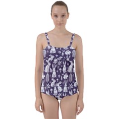 Twist Front Tankini Set 