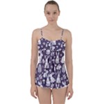 Easter bunny pattern Babydoll Tankini Top