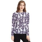 Easter bunny pattern Women s Long Sleeve Rash Guard