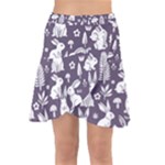 Easter bunny pattern Wrap Front Skirt