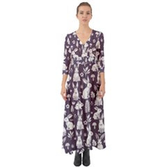 Button Up Boho Maxi Dress 
