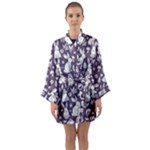 Easter bunny pattern Long Sleeve Satin Kimono