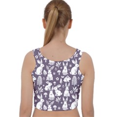 Velvet Racer Back Crop Top 