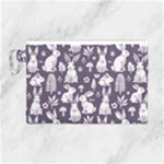 Easter bunny pattern Canvas Cosmetic Bag (Large)