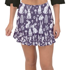 Fishtail Mini Chiffon Skirt 