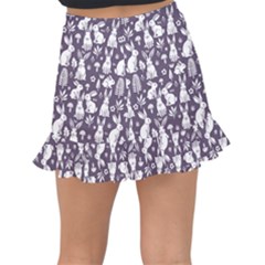 Fishtail Mini Chiffon Skirt 