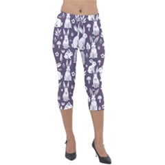 Lightweight Velour Capri Leggings  