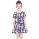 Easter bunny pattern Kids  Simple Cotton Dress