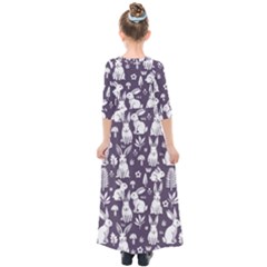 Kids  Quarter Sleeve Maxi Dress 