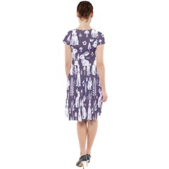 Cap Sleeve Midi Dress 
