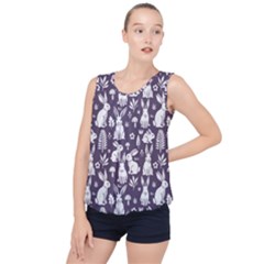 Bubble Hem Chiffon Tank Top 