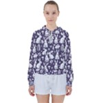 Easter bunny pattern Women s Tie Up Sweat