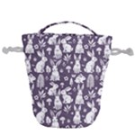 Easter bunny pattern Drawstring Bucket Bag