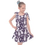 Easter bunny pattern Kids  Tie Up Tunic Dress