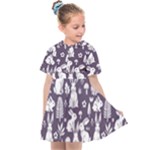 Easter bunny pattern Kids  Sailor Dress