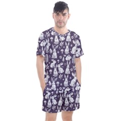 Men s Mesh T-Shirt and Shorts Set 