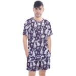 Easter bunny pattern Men s Mesh T-Shirt and Shorts Set