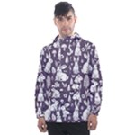Easter bunny pattern Men s Front Pocket Pullover Windbreaker