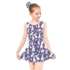 Kids  Skater Dress Swimsuit 