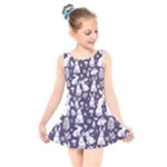 Easter bunny pattern Kids  Skater Dress Swimsuit