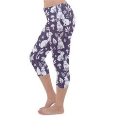Lightweight Velour Capri Yoga Leggings 