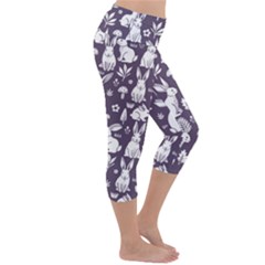 Lightweight Velour Capri Yoga Leggings 