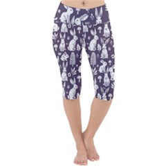 Lightweight Velour Cropped Yoga Leggings 