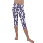 Easter bunny pattern Kids  Lightweight Velour Capri Leggings 