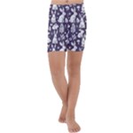 Easter bunny pattern Kids  Lightweight Velour Capri Yoga Leggings