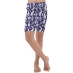 Easter bunny pattern Kids  Lightweight Velour Cropped Yoga Leggings