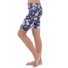 Kids  Lightweight Velour Cropped Yoga Leggings 