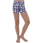 Easter bunny pattern Kids  Lightweight Velour Yoga Shorts