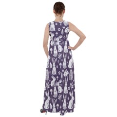 Empire Waist Velour Maxi Dress 