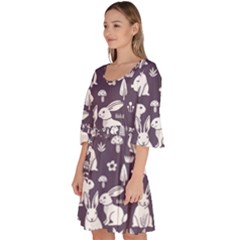 Velour Kimono Dress 