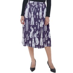 Classic Velour Midi Skirt  
