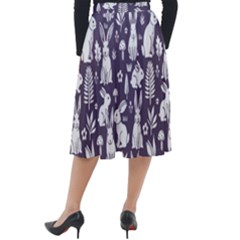Classic Velour Midi Skirt  