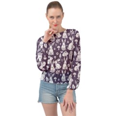 Banded Bottom Chiffon Top 