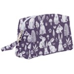 Easter bunny pattern Wristlet Pouch Bag (Large)