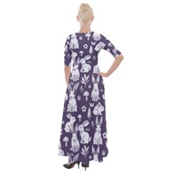 Half Sleeves Maxi Dress 
