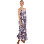 Easter bunny pattern Cami Maxi Ruffle Chiffon Dress
