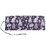 Easter bunny pattern Roll Up Canvas Pencil Holder (S)