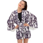 Easter bunny pattern Long Sleeve Kimono