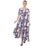 Easter bunny pattern Waist Tie Boho Maxi Dress
