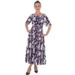Easter bunny pattern Shoulder Straps Boho Maxi Dress 
