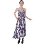 Easter bunny pattern Tie Back Maxi Dress