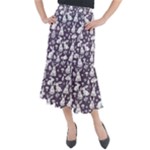Easter bunny pattern Midi Mermaid Skirt