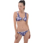 Easter bunny pattern Ring Detail Crop Bikini Set