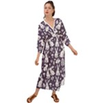 Easter bunny pattern Grecian Style  Maxi Dress