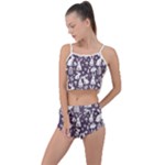 Easter bunny pattern Summer Cropped Co-Ord Set